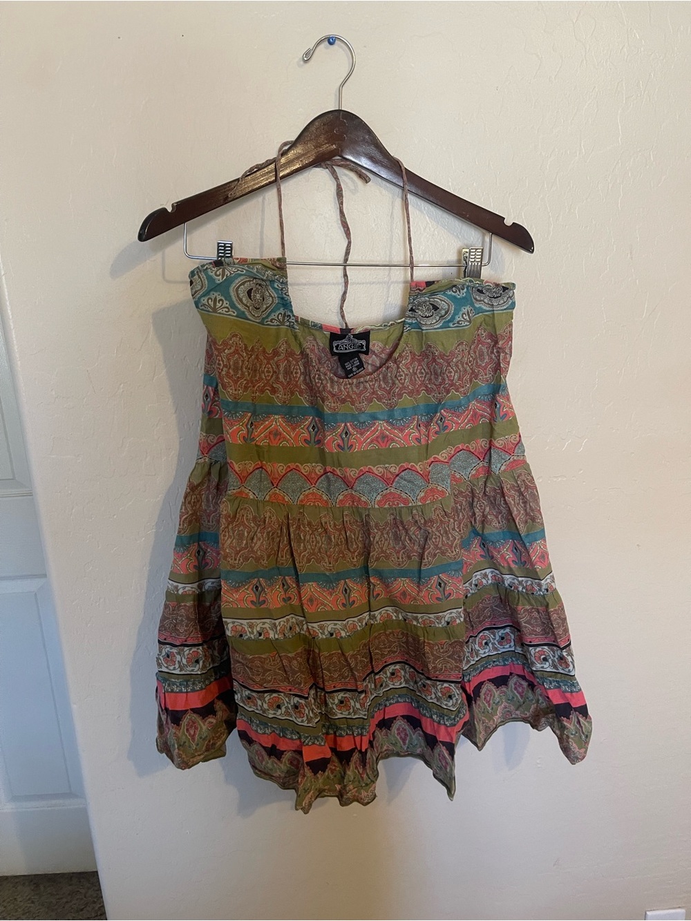 Boho Printed Halter Dress